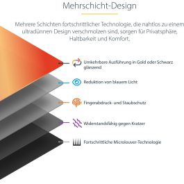 StarTech Filtro de Privacidad Dorado para Monitor 24 Pulgadas 16:9 Reversible Brillante Reduce Luz Azul