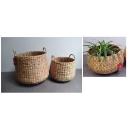 Cesta Balines DKD Home Decor Natural 44 x 49 x 44 cm Set de 2