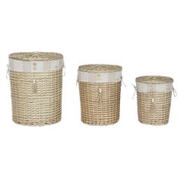 Cesta Ropa Basicos DKD Home Decor Natural Beige 46 x 55 x 46 cm Set de 3 Precio: 102.7895006292. SKU: B1736Y3XK5