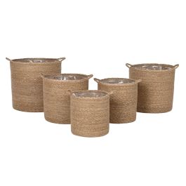 Cesta DKD Home Decor Natural 37 x 41 x 37 cm Set de 5