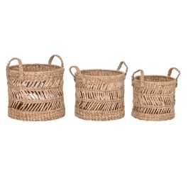 Cesta DKD Home Decor Natural 36 x 37 x 36 cm Set de 3 Precio: 56.50000015. SKU: B1HLKV9TCX