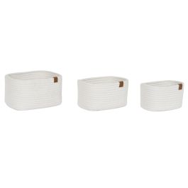 Cesta Moderno DKD Home Decor Blanco 20 x 14 x 25 cm Set de 3 Precio: 17.544999891099998. SKU: B155J2BRA9