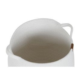 Cesta Moderno DKD Home Decor Blanco 34 x 34 x 34 cm Set de 3