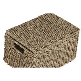 Cesta Tropical DKD Home Decor Natural 36 x 26 x 46 cm Set de 3