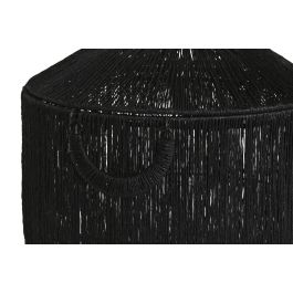 Cesta Colonial DKD Home Decor Negro 40 x 52 x 40 cm Set de 2