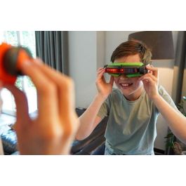 Bizak 64170002 Lasershoot Batalla Visión Láser, set 2 jugadores con máscara y 8m alcance