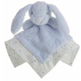 Creaciones Llopis Dou-dou para Bebé 30x30 cm y Sonajero de 16 cm, Diseño Conejo Azul, Incluye Caja, Edad Mínima 3 Años Creaciones Llopis Dou-dou para Bebé 30x30 cm y Sonajero de 16 cm, Diseño Conejo Azul, Incluye Caja, Edad Mínima 3 Años
