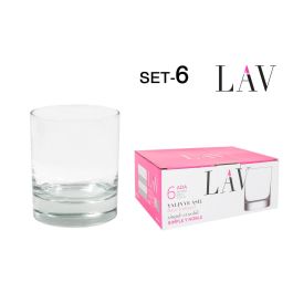 Lav Set 6 Vasos Whisky Reforzado 3, Ada, 7.8x7.8x9.3 cm, 202g (8 Cajas) Precio: 56.50000015. SKU: S2209264
