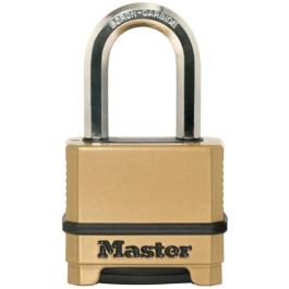 Candado de alta seguridad - MASTER LOCK - M175EURDLF - Combinación - Zinc - Arco en L - Exterior Precio: 40.59000055. SKU: B19VH7WMLL