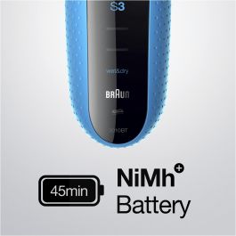 Braun 3010BT Máquina de Afeitar Eléctrica y Recortadora, Negro/Azul