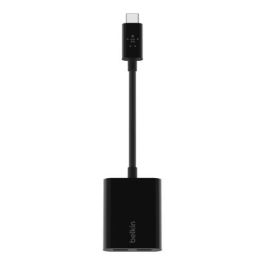 Belkin F7U081BTBLK Cargador de Dispositivo Móvil Interior USB, 2 Puertos Tipo C, 60W, Negro para Smartphone
