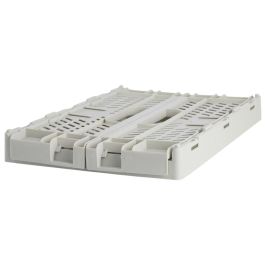 Day Caja Plegable y Apilable Almacenaje Blanca Natural 50x33 cm Soporta 45 kg Capacidad 27,6 L Diseñada en EU