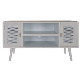 Mueble Tv Moderno DKD Home Decor Blanco 41 x 61 x 110 cm Mueble Tv Moderno DKD Home Decor Blanco 41 x 61 x 110 cm