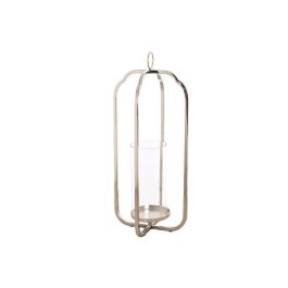 Portavela Moderno DKD Home Decor Plateado 21 x 49 x 21 cm