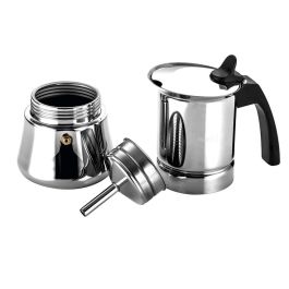 Cafetera etnica 6 tazas acero inoxidable 18/10 fagor