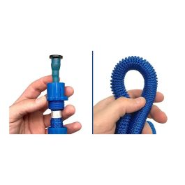 Altadex Manguera Extensible Xpansy Pro, 7.5 m, Azul, Ø12 mm, Resistente hasta 8 Bar, con Pistola de Riego 7 Funciones, Conector Rápido y Adaptador