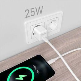 AISENS - CARGADOR GaN 25W, 1xUSB-C PD3.0 QC4.0, BLANCO AISENS - CARGADOR GaN 25W, 1xUSB-C PD3.0 QC4.0, BLANCO