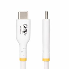Cable USB Startech USB2EPR2MW Blanco 2 m