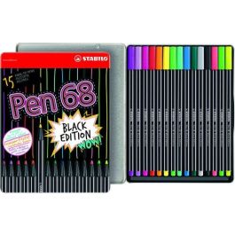 Rotulador Fibra Stabilo Pen 68 Black Edition Caja Metalica De 15 Precio: 13.98999943. SKU: B1G6MDFJTB