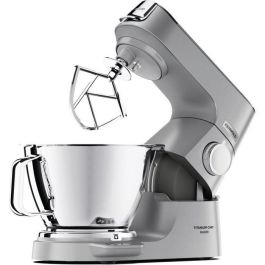Kenwood KVC85.124SI Robot de Cocina Multifunción Chef Baker, 1200W, Báscula Integrada 6kg, 2 Cuencos 5L y 3.5L, Kit Acero Inoxidable, Plata