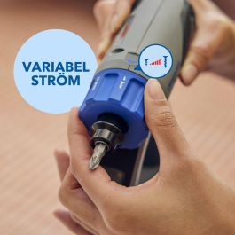 Dremel DD12V-S1 Taladro Inalámbrico 3 en 1 12V con 9 Accesorios, 1 Batería 2Ah + Cargador