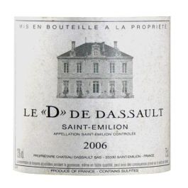 Le D de Dassault 2006 Saint Emilion - Vino tinto de Burdeos