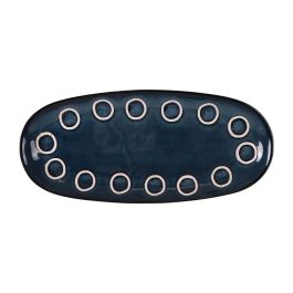 Fuente de Cocina La Mediterránea Almudena Azul Ovalado 29 x 13,5 x 2,4 cm (24 Unidades)