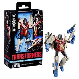 Hasbro Figura Transformers Studio Series Starscream One 11.5cm, Robot a Tetra Jet Cybertroniano en 30 Pasos, 2 Láseres Anuladores