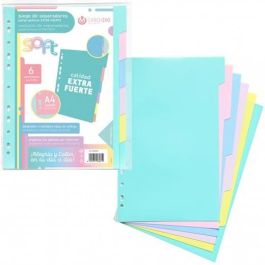 Carchivo Separadores 6 Posiciones A4 Pp Extra Fuerte Colores Soft Precio: 2.50000036. SKU: B1C45SGWVM