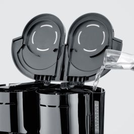 Severin KA 9315 Cafetera de filtro Duo, 1L, 16 tazas, para café molido, 1000W, Negro