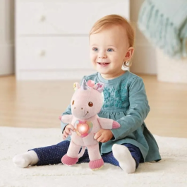 Vtech Baby 528105 Maé, Mi Unicornio Para Abrazar - Peluche Interactivo para Bebés 0-36 Meses