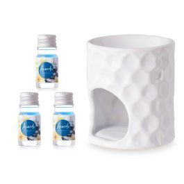 Set Quemador Aceite Esencial Spa 3x5 ml Blanco Cerámica - Acorde (12 Unidades) Set Quemador Aceite Esencial Spa 3x5 ml Blanco Cerámica - Acorde (12 Unidades)
