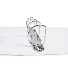 Liderpapel Carpeta Canguro 4 Anillas Mixtas 55mm A4 Plástico Color Blanco