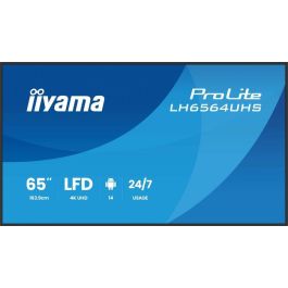 Iiyama LH6564UHS-B1AG Monitor Profesional 65" 4K UHD VA 500cd/m² Android 14 Señalización Digital