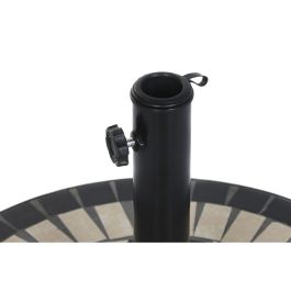 Base Parasol Terraza Y Jardin DKD Home Decor Negro Blanco 50 x 32.5 x 50 cm