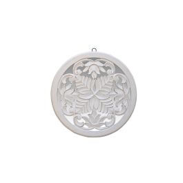 DKD Home Decor Decoración Pared Romántica con Flores, Espejo MDF, Blanca, 40x40x1.5 cm (4 Unidades) Precio: 46.43496. SKU: B18M9VHV4D