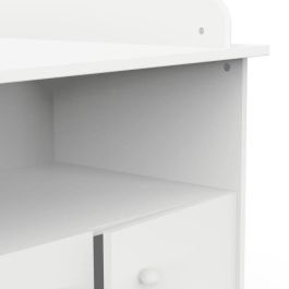 Cómoda cambiador con 2 puertas, 1 nicho - HELICIA - Blanco mate - 79,6 x 70 x 94,4 cm - DEMEYERE Cómoda cambiador con 2 puertas, 1 nicho - HELICIA - Blanco mate - 79,6 x 70 x 94,4 cm - DEMEYERE