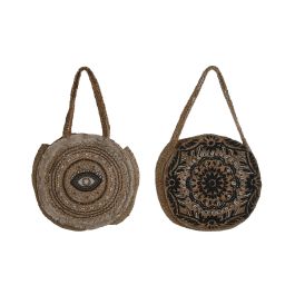 DKD Home Decor Bolso Mediterraneo Natural Negro 12 x 36 x 36 cm (2 Unidades) Precio: 55.50000049. SKU: B1A3C6CH7B