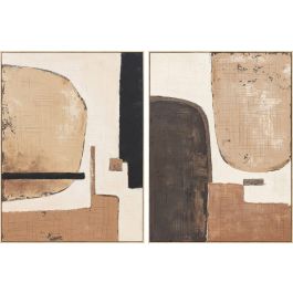 DKD Home Decor Cuadro Moderno Beige Marron Lienzo PS 4.5 x 120 x 90 cm (2 Unidades) Precio: 170.9900005. SKU: B1CXXE75SW