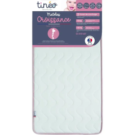 Tineo TIN3275054559607 Colchón Infantil Escalable 60x120x12 cm Doble Cara Firme Suave
