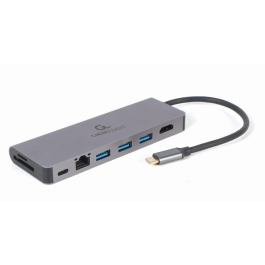 GEMBIRD A-CM-COMBO5-05 Hub USB 3.2 Gen 1 Type-C con HDMI, RJ-45, USB-A, USB-C, Tarjetas SD/MicroSD, 5000 Mbit/s, Gris Precio: 52.5000003. SKU: B17Q6ZFT3M