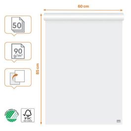 Bloc Pizarra Nobo 600X850 90G Cuadriculado/Liso Premium 50H Precio: 36.58999949. SKU: B168P88DNA