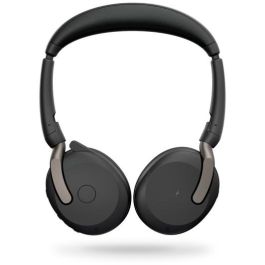 Jabra Evolve2 65 Flex UC Stereo Auriculares de Diadema para Oficina/Centro de Llamadas, Inalámbricos y Alámbricos, Color Negro