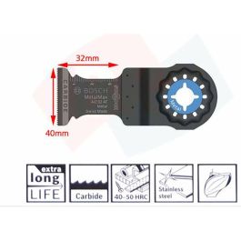 Bosch Professional 2608664131 Juego de Hojas para Herramienta Oscilante STARLOCK, Ideal para Cortar