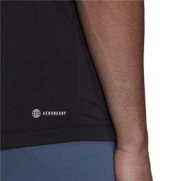 Camiseta de Manga Corta Hombre Adidas Big Badge Negro 43-45