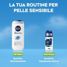 Nivea DERMA CONTROL SENSITIVE Desodorante Roll-On 72h Protección Antitranspirante con Hialurónico y Vitamina E 50 ml