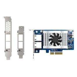 Qnap QXG-10G2T-X710 Tarjeta de Red PCIe 3.0 x4 con 2 Puertos RJ45 10GbE, NBASE-T y Controlador Intel X710