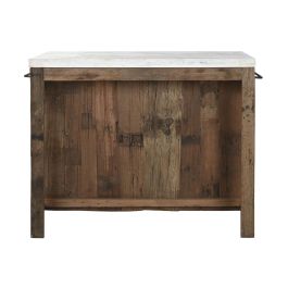 Isla Cocina Item Home DKD Home Decor Natural Blanco 60 x 97 x 120 cm Isla Cocina Item Home DKD Home Decor Natural Blanco 60 x 97 x 120 cm