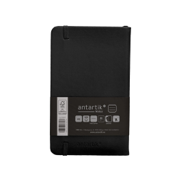 Antartik Cuaderno A6 Tapa Dura Hojas Rayas Negro 100 Hojas 80gr FSC