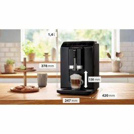 Bosch TIE20119 Cafetera Molinillo Espresso Verocup Serie 2, 1300W, 250g Grano, 1.4L, Negra Bosch TIE20119 Cafetera Molinillo Espresso Verocup Serie 2, 1300W, 250g Grano, 1.4L, Negra
